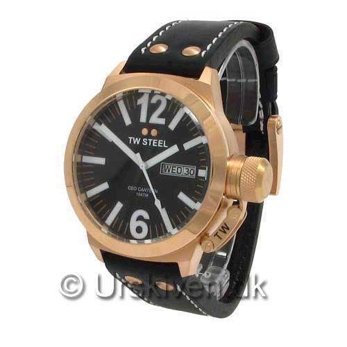 Image of CE1021 TW Steel Canteen CEO<br>45 mm med rosa forgyldning